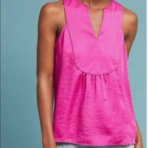 Maeve by Anthropologie Women Pink Sleeveless Blouse size 2